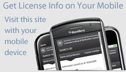 Mobile version of License Lookup and Verification