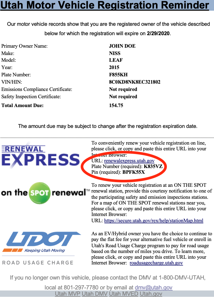 Where Can I Find My Vehicle Information Renewal Express